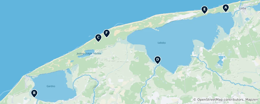 Mappa di Coastal Observation Towers
