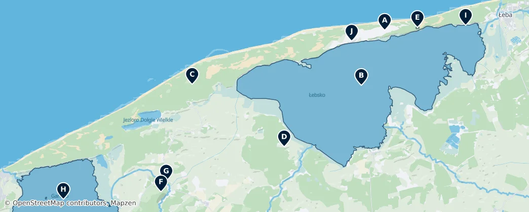 Słowiński National Park Essentials — Mapa