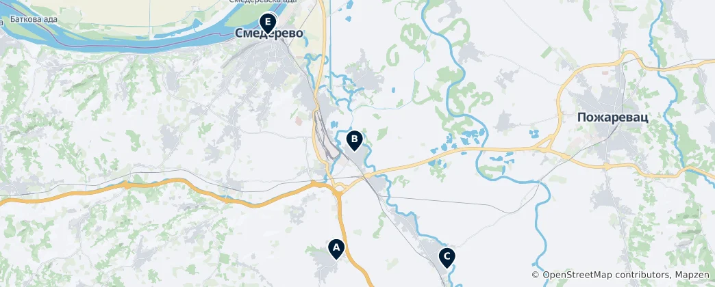Mapa Churches and Monuments