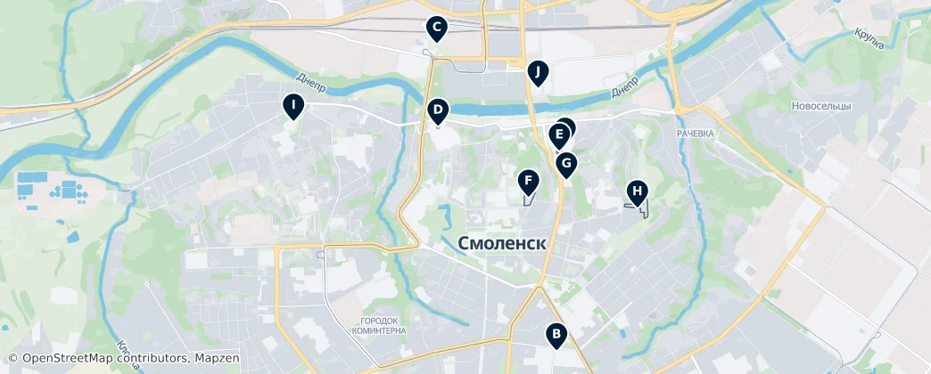 Historic Churches & Monasteries — 地图