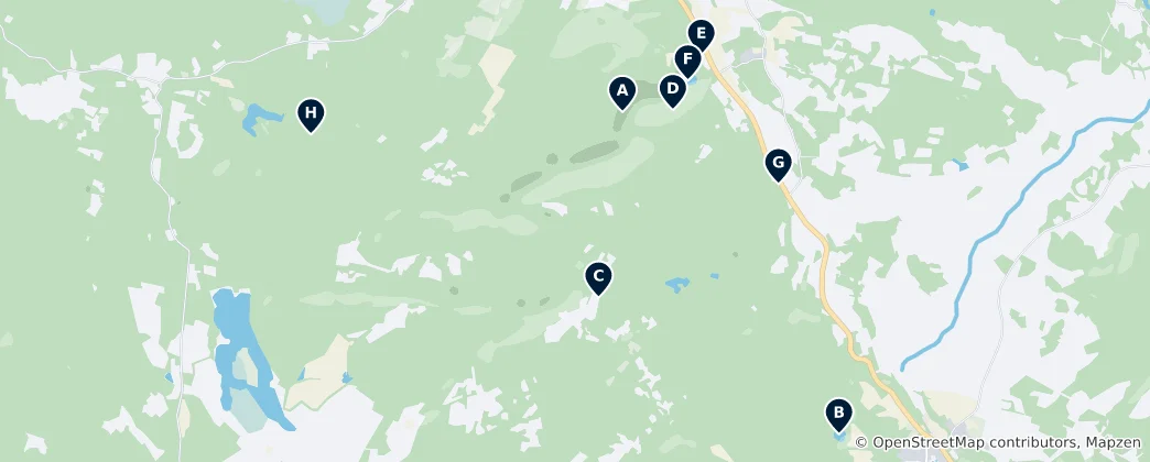 Mapa Söderåsens nationalpark Essentials
