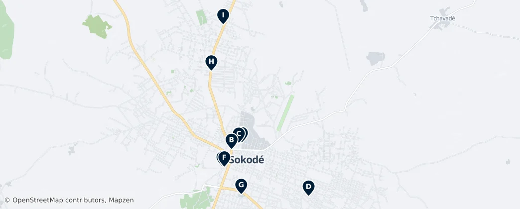 Sokodé Essentials — Карта