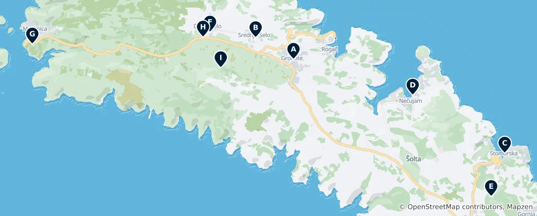 Mapa Historic Churches & Chapels