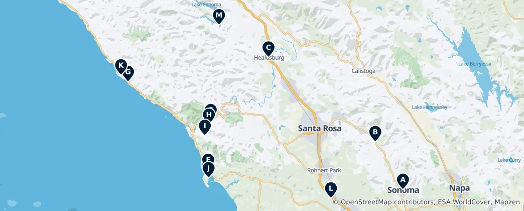 Mapa Camping and Outdoor Dining