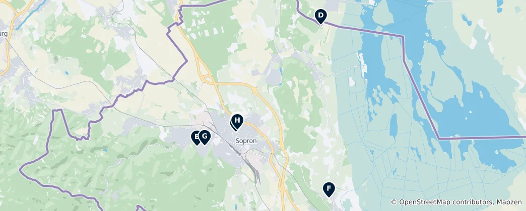 Mappa di Historic Sites Explorer