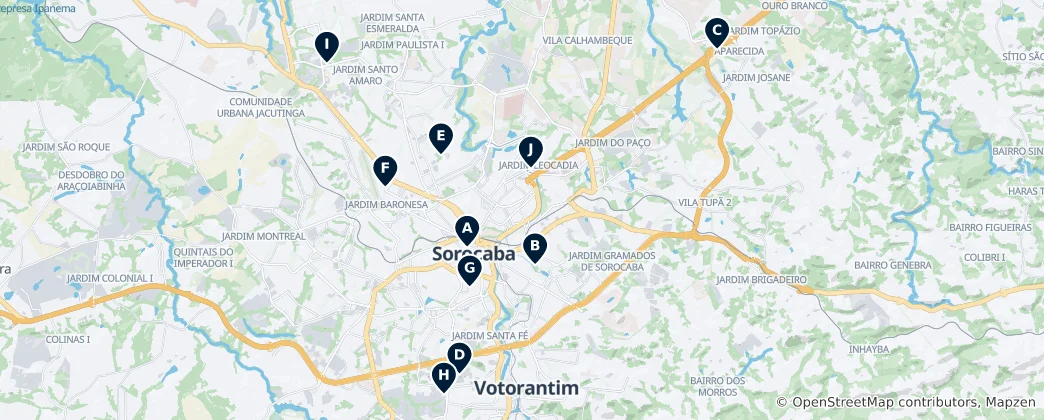 Mapa Sorocaba Essentials