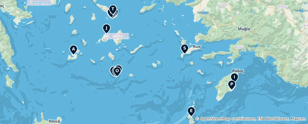 Mapa Best Beaches