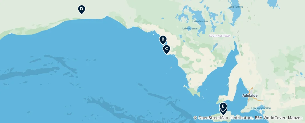 Mappa di Coastal Wonders