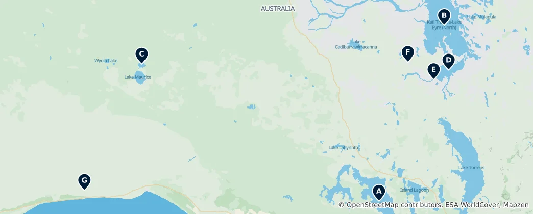 Mapa Outback Wonders