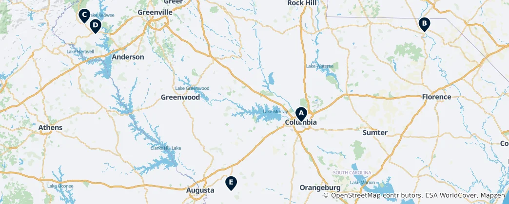 Map of Historic Churches