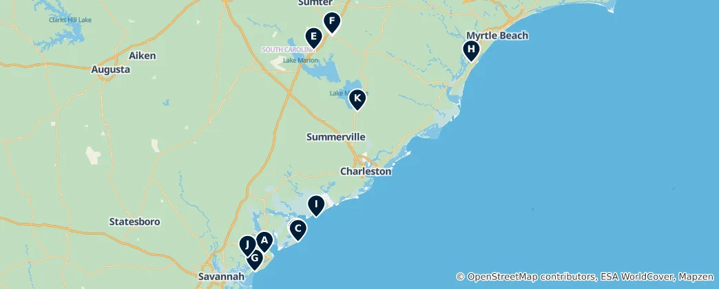 Map of Regional Flavors & Dining