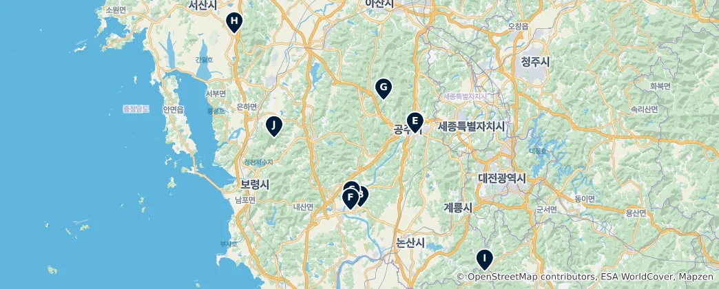 Mapa Chungcheongnam-do Essentials