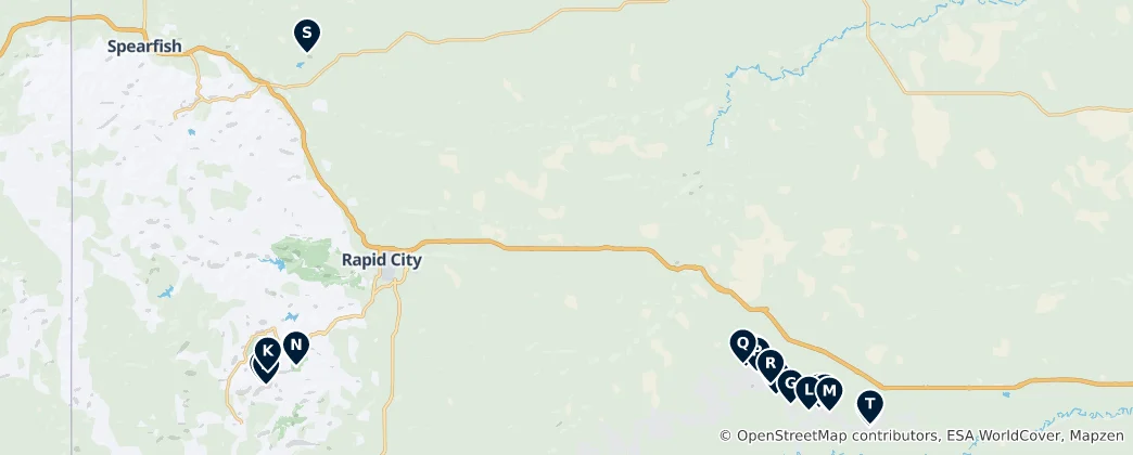 Mappa di Scenic Viewpoints
