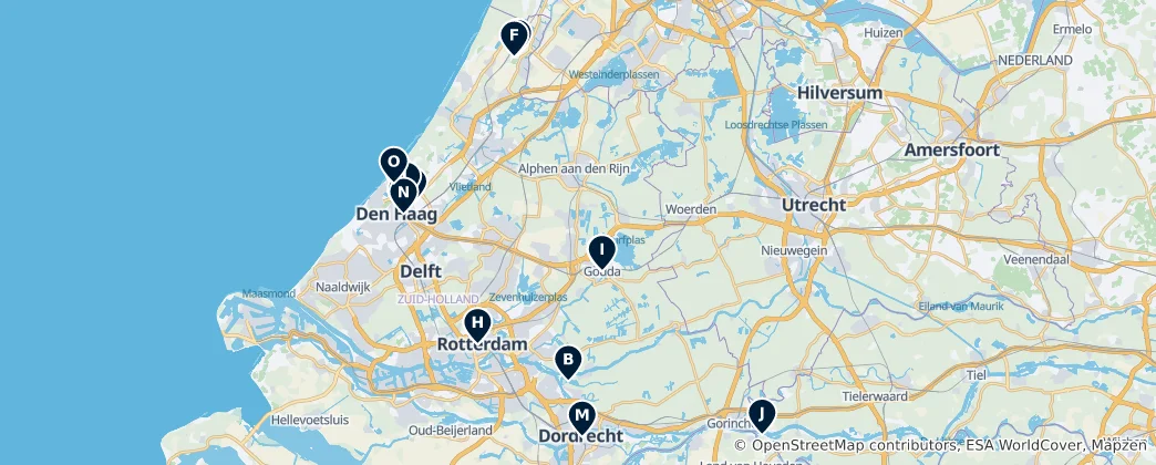 Carte de Zuid-Holland's Must-See Treasures