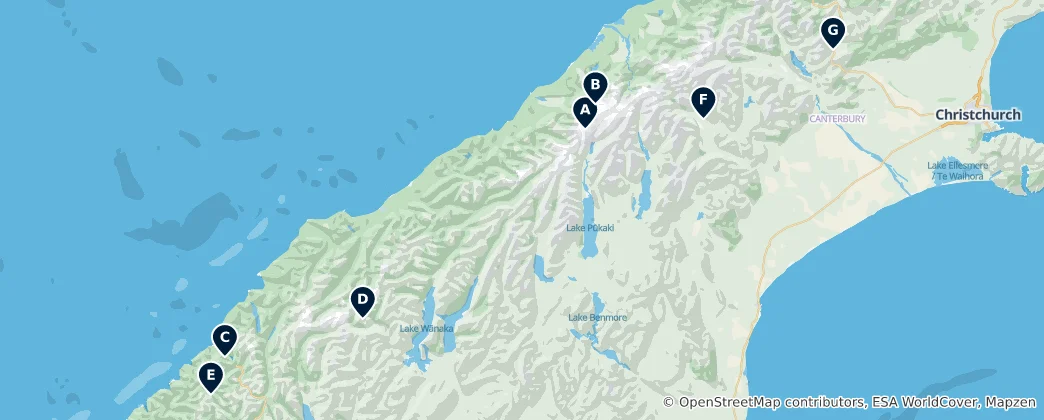 Mapa Alpine Landscapes