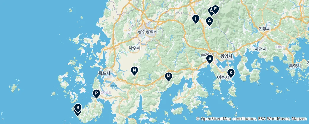 Mapa Majestic Mountains and Viewpoints