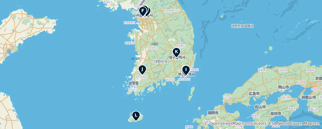 Map of Best Markets and Malls