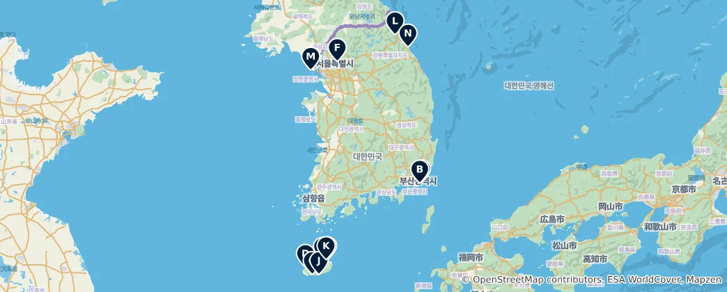 Map of Top Water Attractions