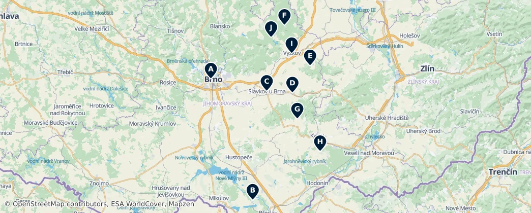 Castles & Chateaux Highlights — Mappa