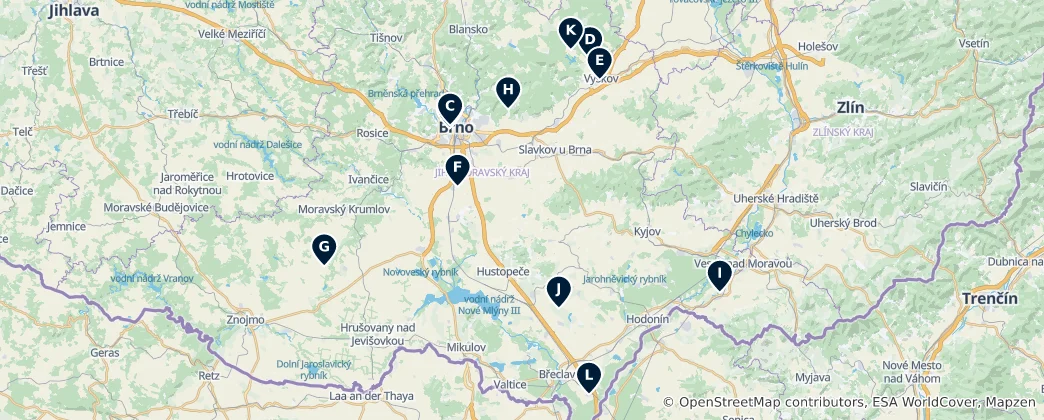 Map of Historic Churches & Monasteries