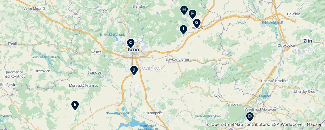 Map of Historic Churches & Shrines
