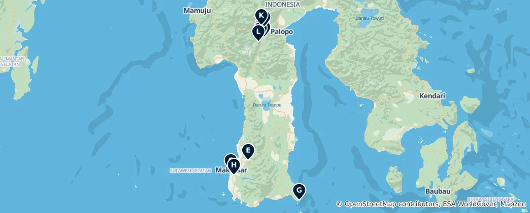 Mapa South Sulawesi Essentials