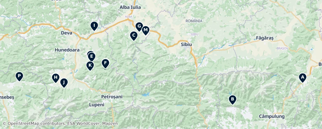 Historic Sites and Ruins — 地图