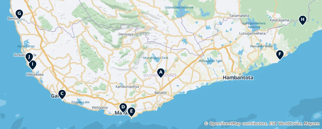 Mapa Buddhist Temples