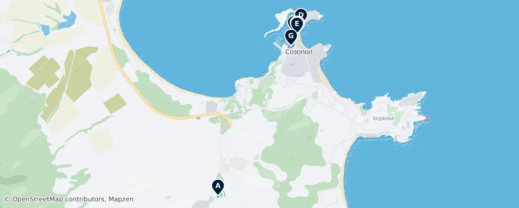 Sozopol's Essential Gems — Mappa