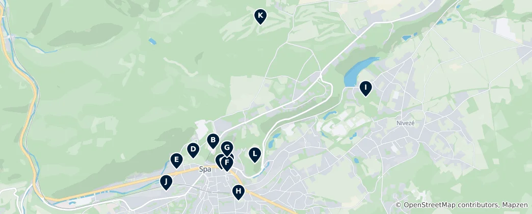 Map of Spa Essentials
