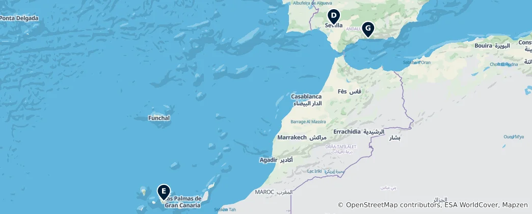 Map of Editor's Choice Highlights