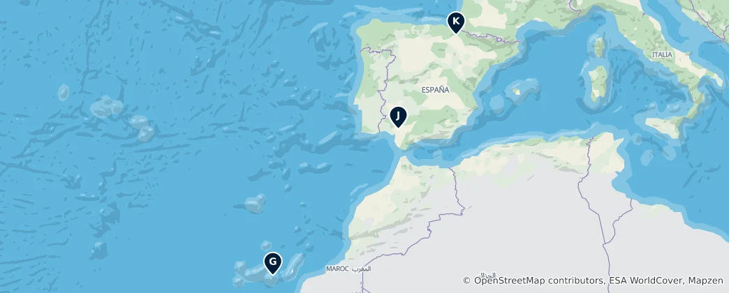Mapa Historic Castles & Palaces