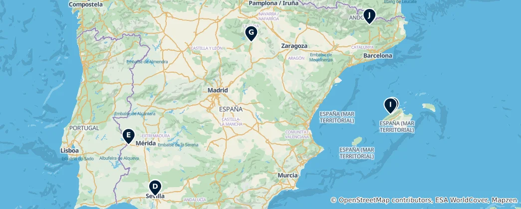 Mapa Historic Churches & Cathedrals