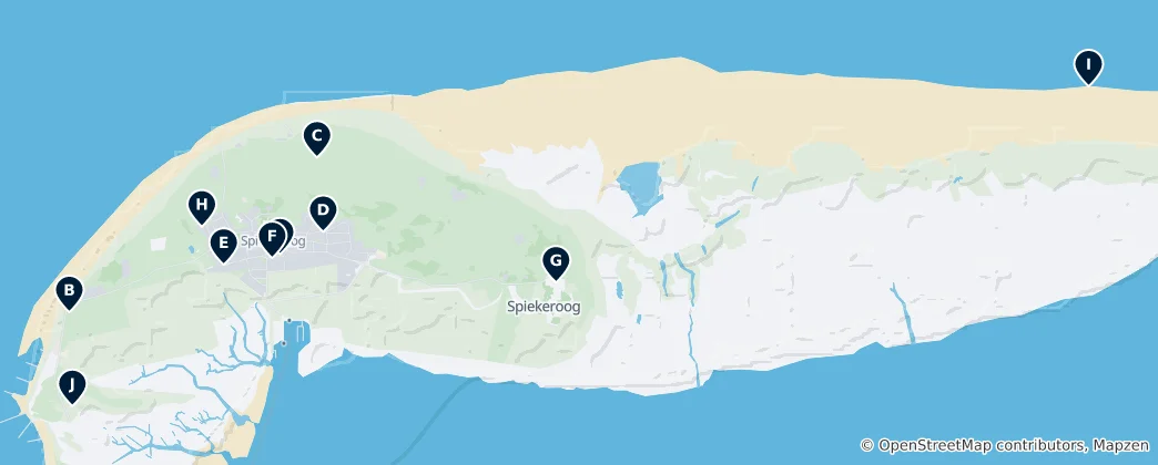 Mappa di Spiekeroog Essentials
