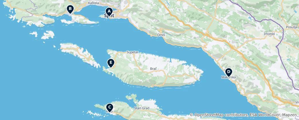 Mapa Historic Churches & Cathedrals