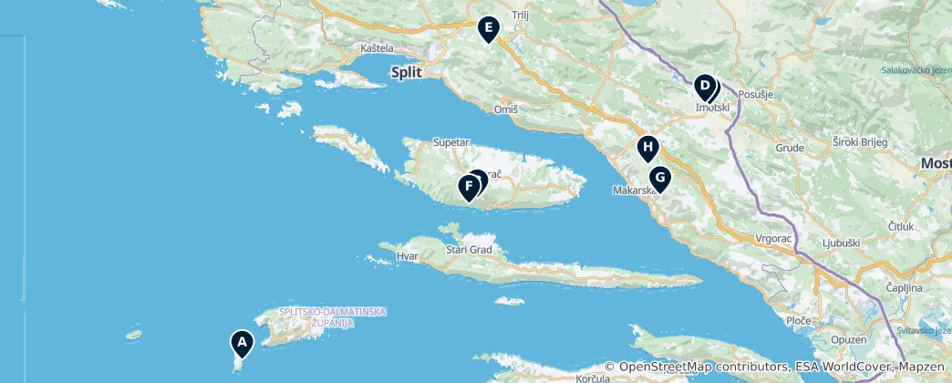 Mappa di Natural Wonders