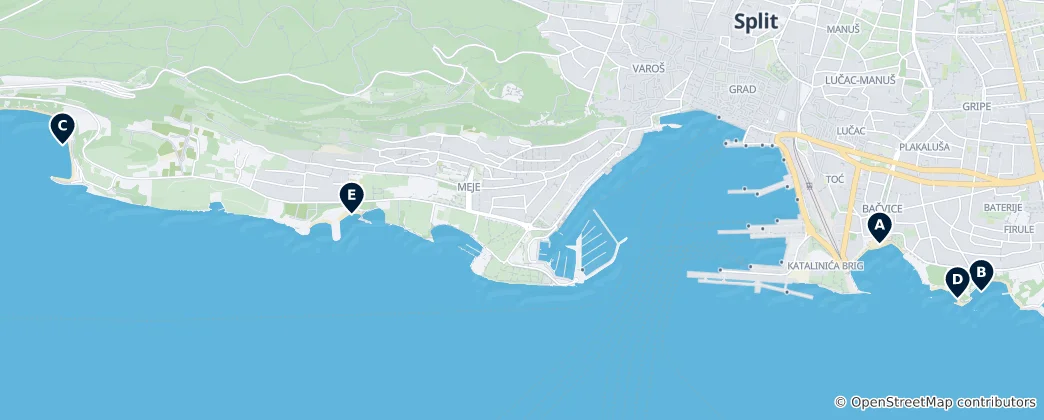 Mapa Coastal Retreats