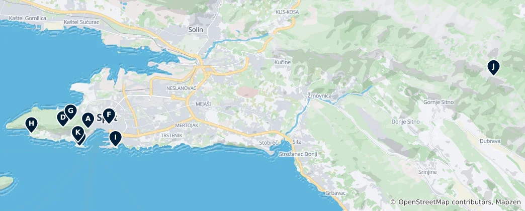 Mapa Scenic Views & Parks