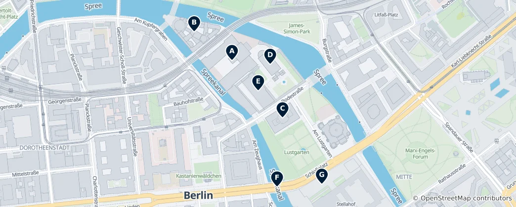 Mapa De Arquitectura Destacada de Berlín