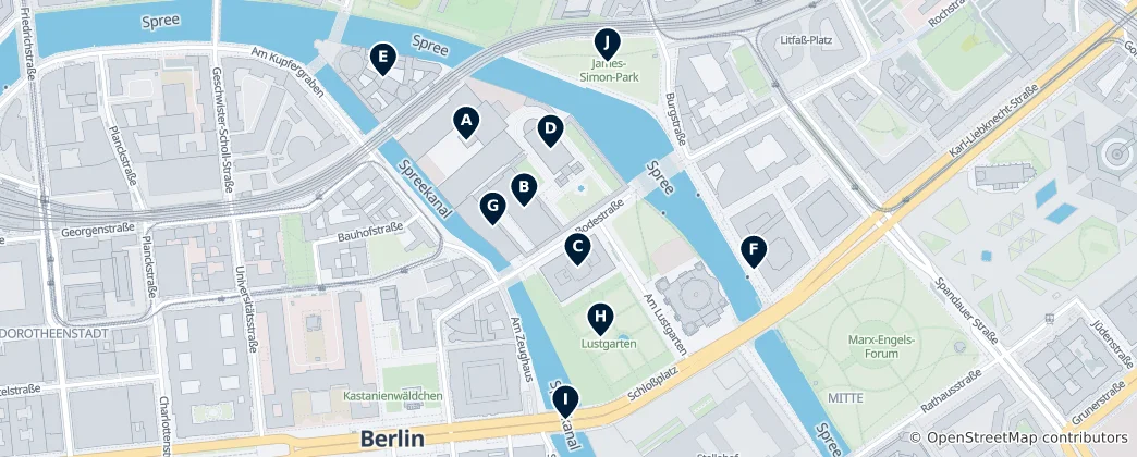 Mapa Spreeinsel Essentials