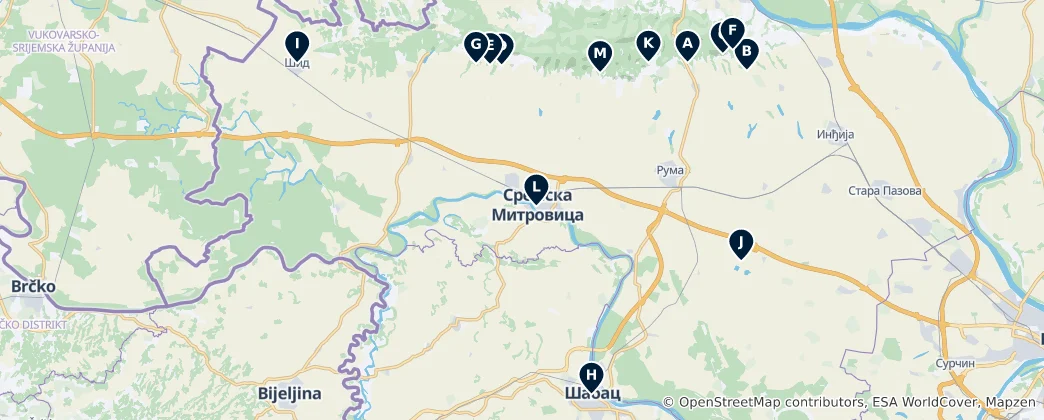 Historic Monasteries & Churches 地图