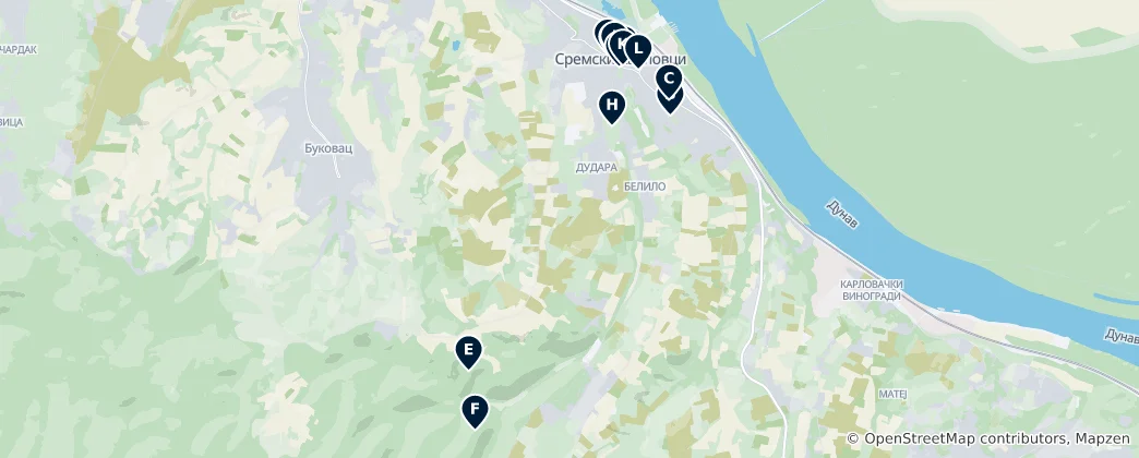 Mapa Sremski Karlovci Municipality Essentials