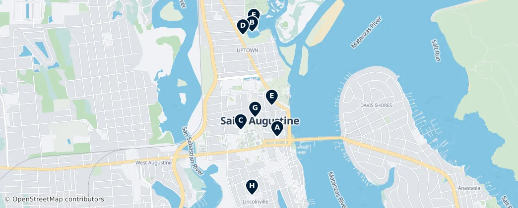 Historic Churches & Shrines – Mapa