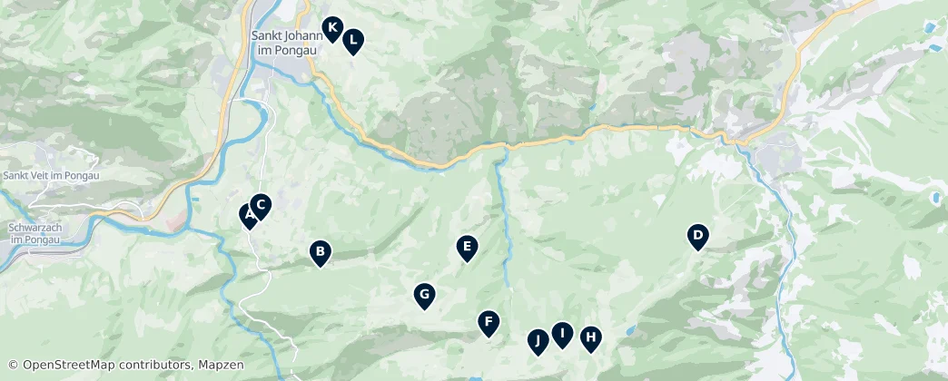 Mapa de Ski Lifts and Gondolas