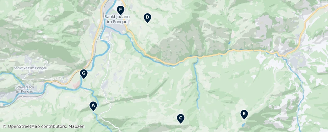St Johann im Pongau Essentials Haritası