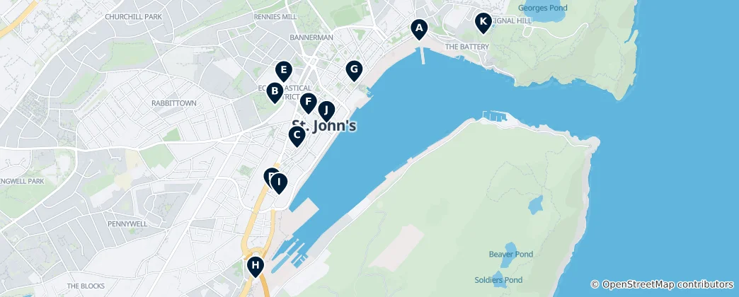 Mapa De St. John's Essentials