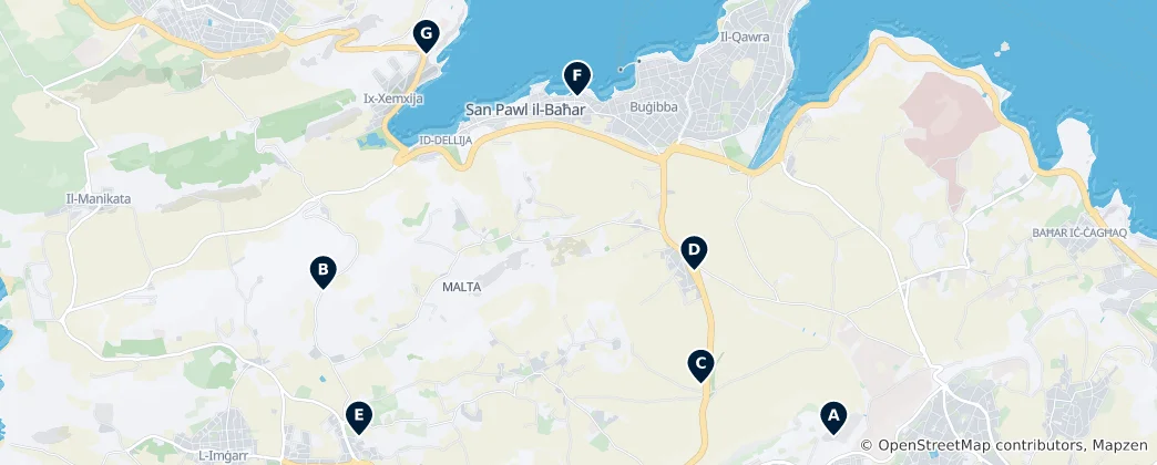 Mapa Historic Churches & Chapels