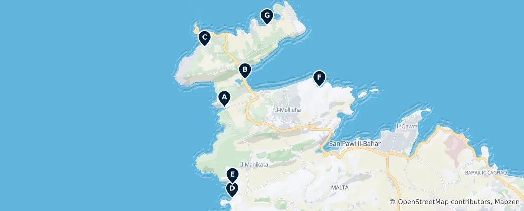 Map of Best Beaches & Swimming