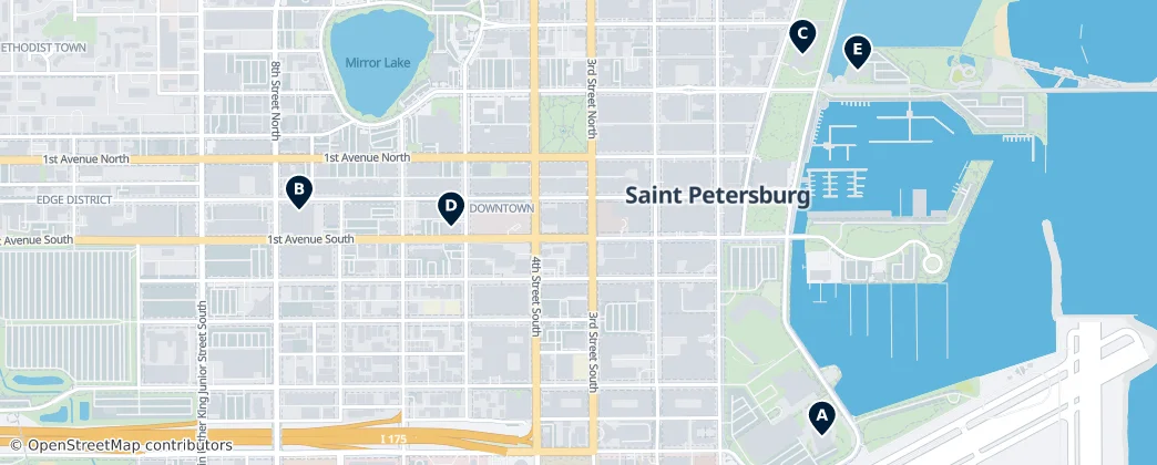 Map of St. Petersburg Museums