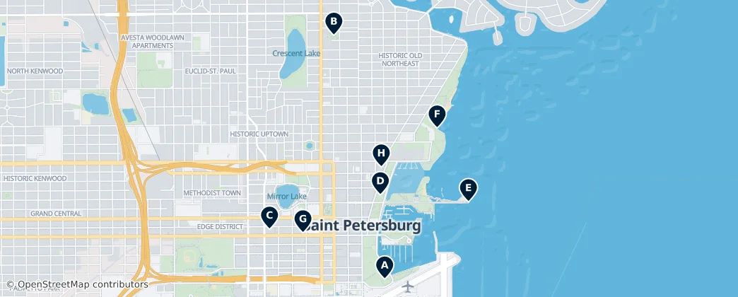 Map of St. Petersburg Must-Sees